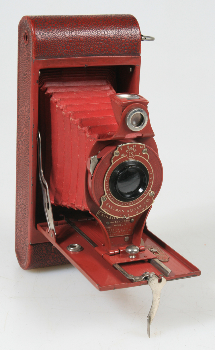 KODAK RAINBOW HAWKEYE NO 2A MODEL B FOLDING CAMERA, RED, VINTAGE eBay