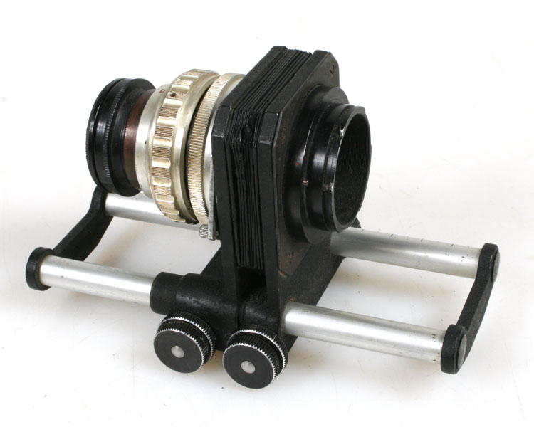 STEINHEIL MUNCHEN CULMINAR 105MM F4.5 LENS W/ BELLOWS AND +2