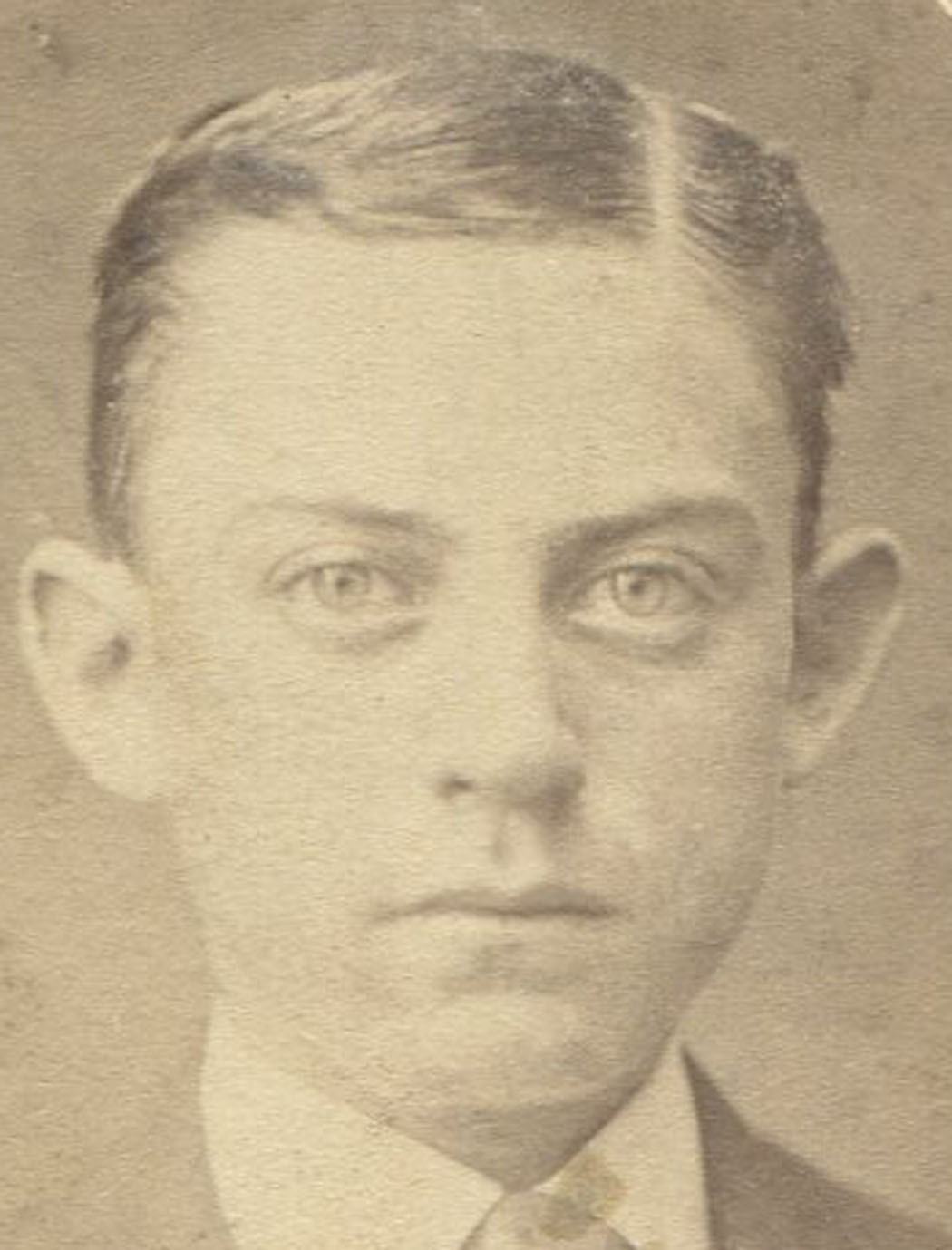 Young Man Pretty Eyes And Big Ears Slicked Down Hair Cdv