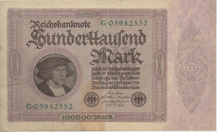 reichs bank note