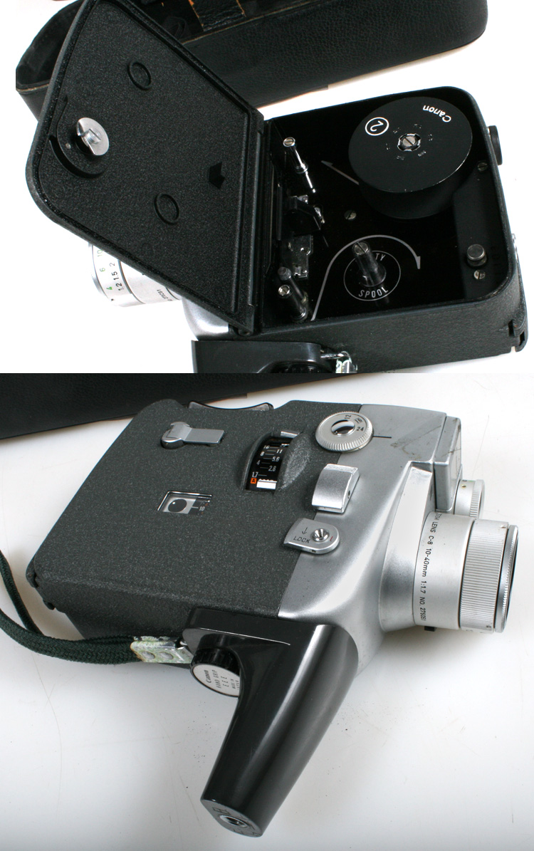 CANON MOTOR ZOOM 8 EEE MOVIE CAMERA W/ HAND GRIP AND CASE | eBay