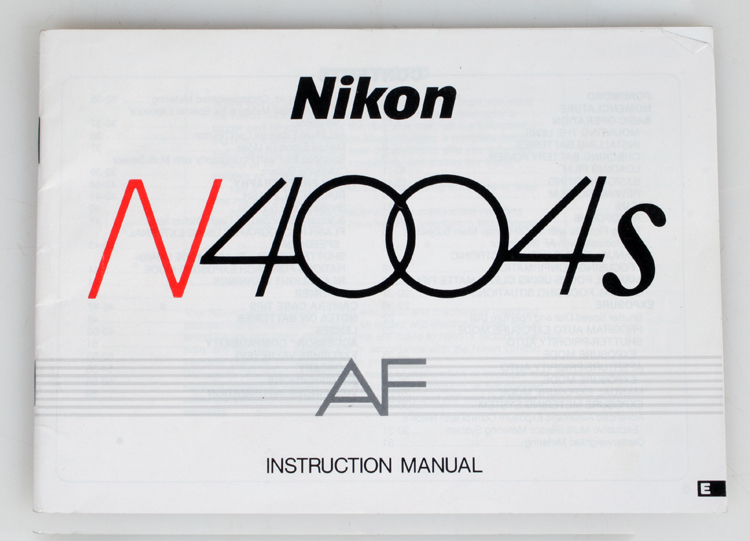 nikon n4004 manual