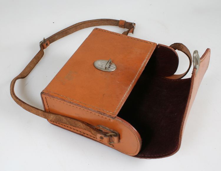 vintage camera leather case