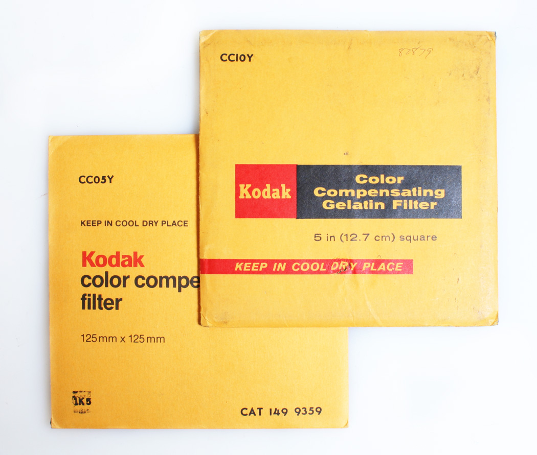 KODAK 5 INCH COLOR COMPENSATING GEL FILTERS SET OF 2 CC05Y/10Y eBay
