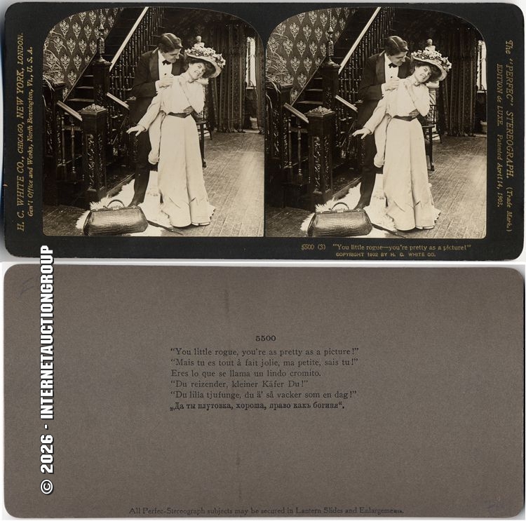 You Little Rogue Youre As Pretty As A Picture H C White New York Stereoview Ebay